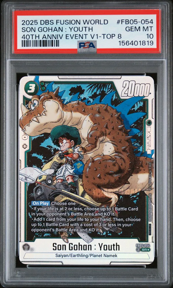 2025 #FB05-054 Son Gohan : Youth PSA 10 Dragon Ball Super Card Game Fusion World 40th Anniversary Event Vol.1