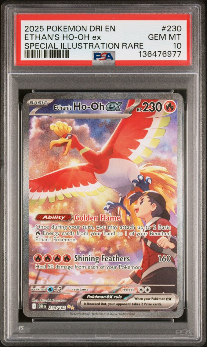 2025 #230 Ethan's HO-Oh EX PSA 1