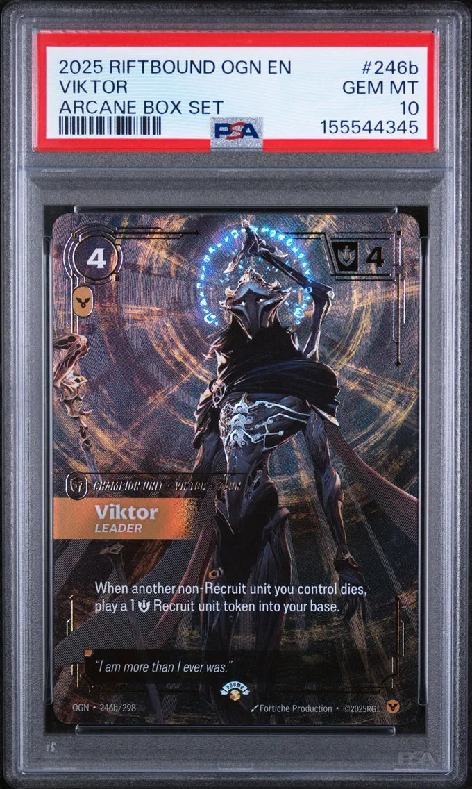2025 #246b Viktor - Leader PSA 10 Riftbound: League of Legends Ogn-Origins