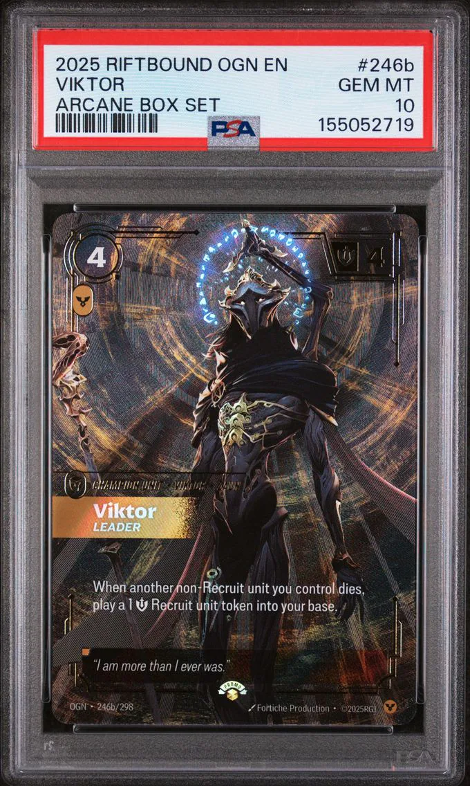 2025 #246b Viktor - Leader PSA 10 Riftbound: League of Legends Ogn-Origins