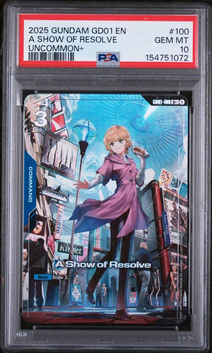 2025 #100 A Show of Resolve PSA 10 Gundam Newtype Rising