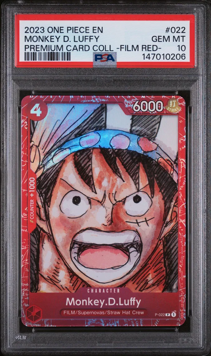 2023 #022 Monkey D. Luffy PSA 10 One Piece Premium Card Collection -One Piece Film Red-