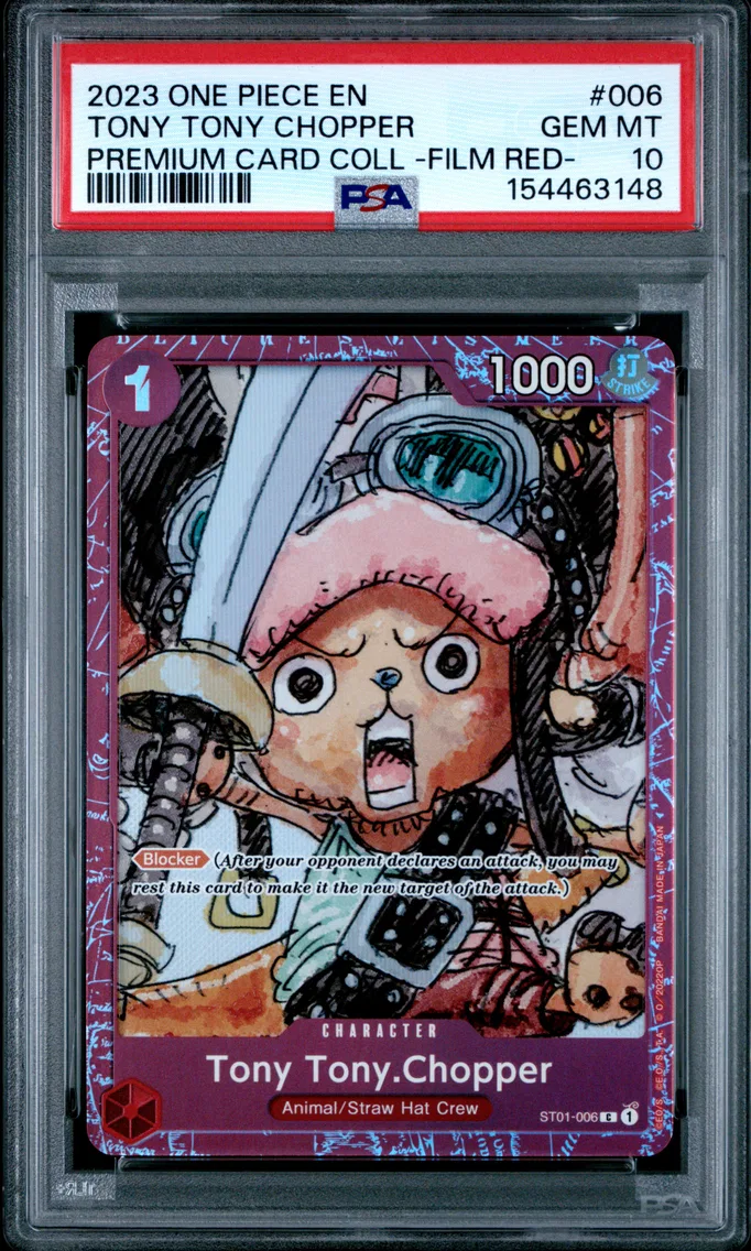 2023 #006 Tony Tony Chopper PSA 10 One Piece Premium Card Collection -One Piece Film Red-