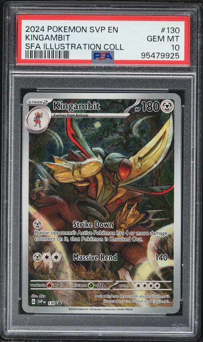 2024 #130 Kingambit PSA 10 Svp EN-SV Black Star Promo Pokemon