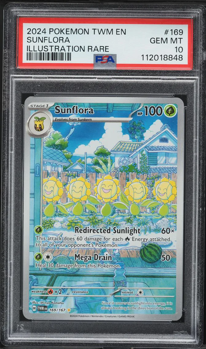 2024 #169 Sunflora PSA 10 Twm EN-Twilight Masquerade Pokemon