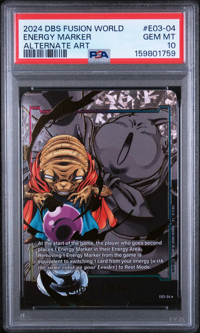 2024 #E03-04 Energy Marker PSA 10 Dragon Ball Super Card Game Fusion World Energy Marker Pack 03