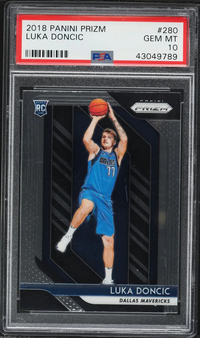 2018 #280 Luka Doncic PSA 10 Panini Prizm Basketball