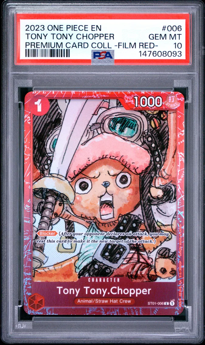 2023 #006 Tony Tony Chopper PSA 10 One Piece Premium Card Collection -One Piece Film Red-