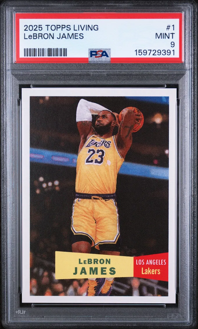 2025 #1 LeBron James PSA 9 Topps Living