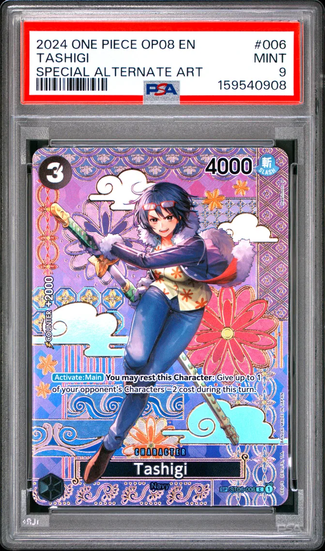 2024 #006 Tashigi PSA 9 One Piece OP08-Two Legends