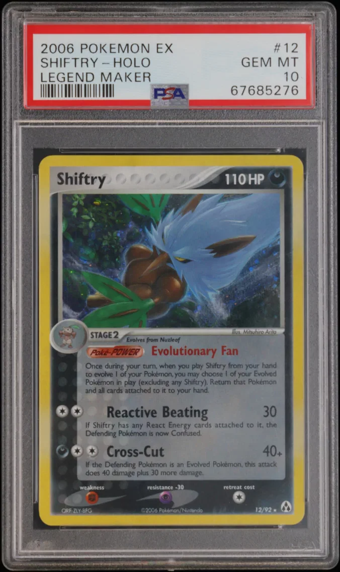 2006 #12 Shiftry-Holo PSA 10 EX 
