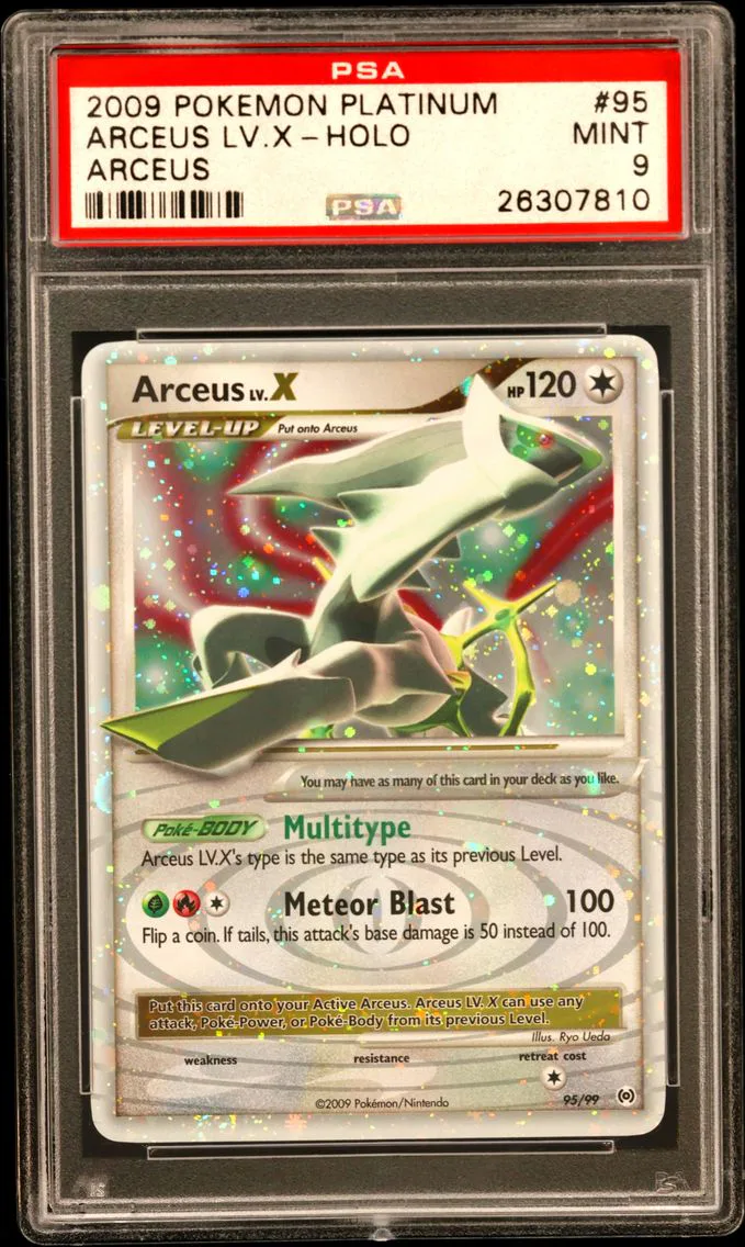 2009 #95 Arceus LV.X-Holo PSA 9 Platinum Arceus