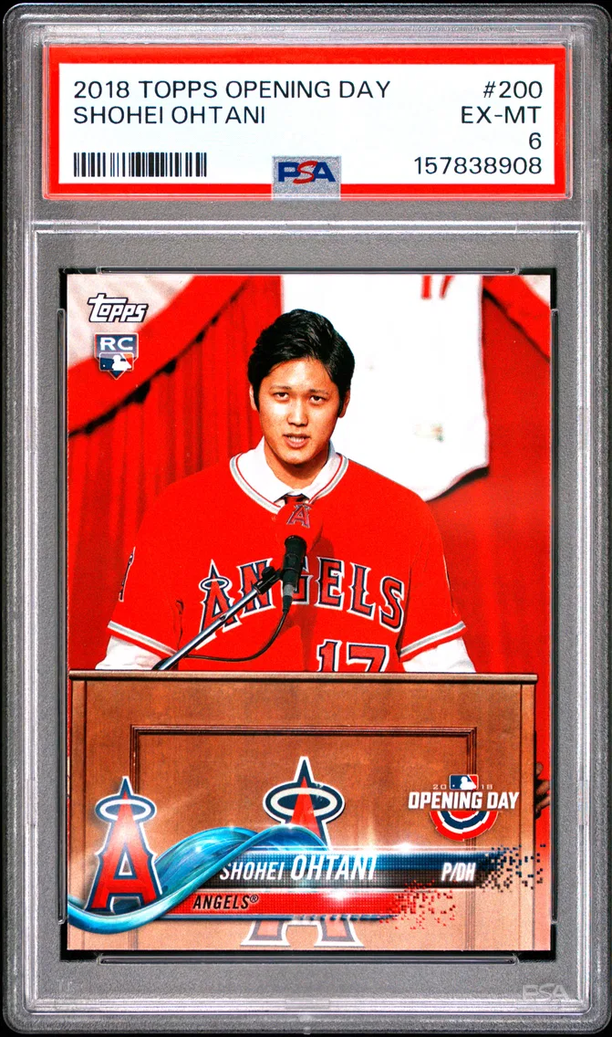 2018 #200 Shohei Ohtani PSA 6 Topps Opening Day