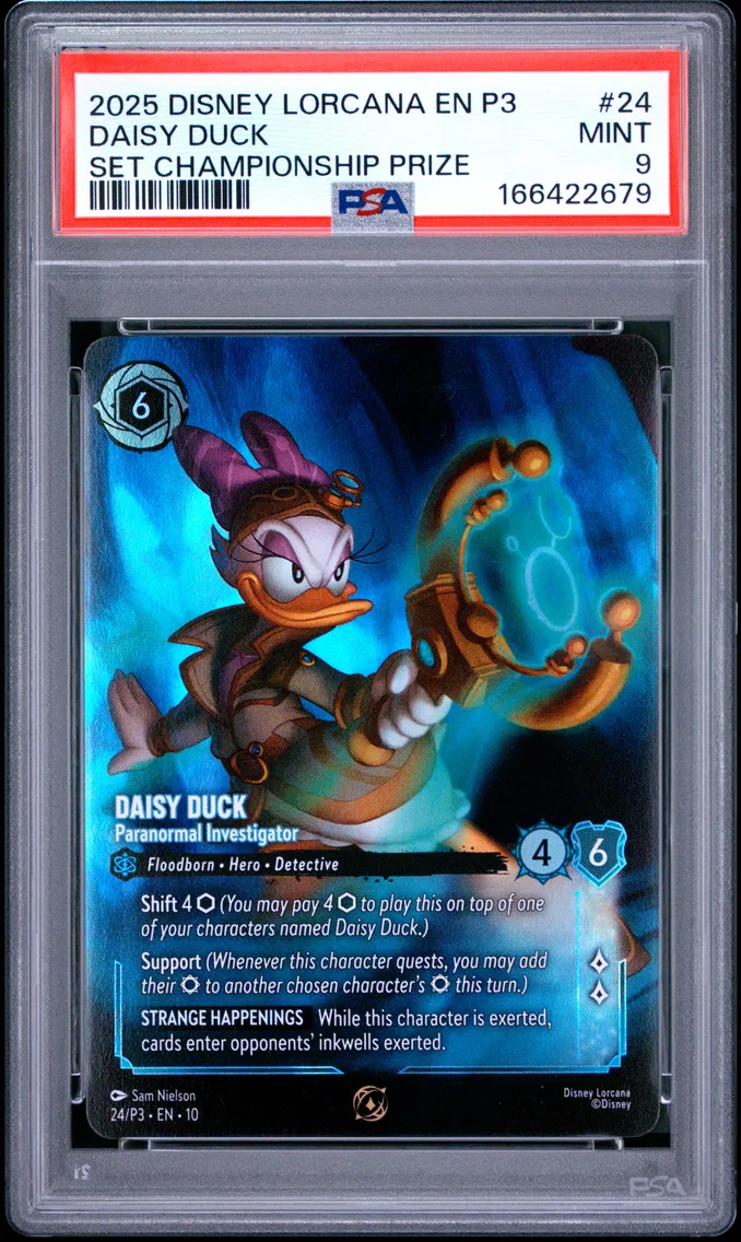 2025 #24 Daisy Duck - Paranormal Investigator PSA 9 Disney Lorcana EN P3-Promo