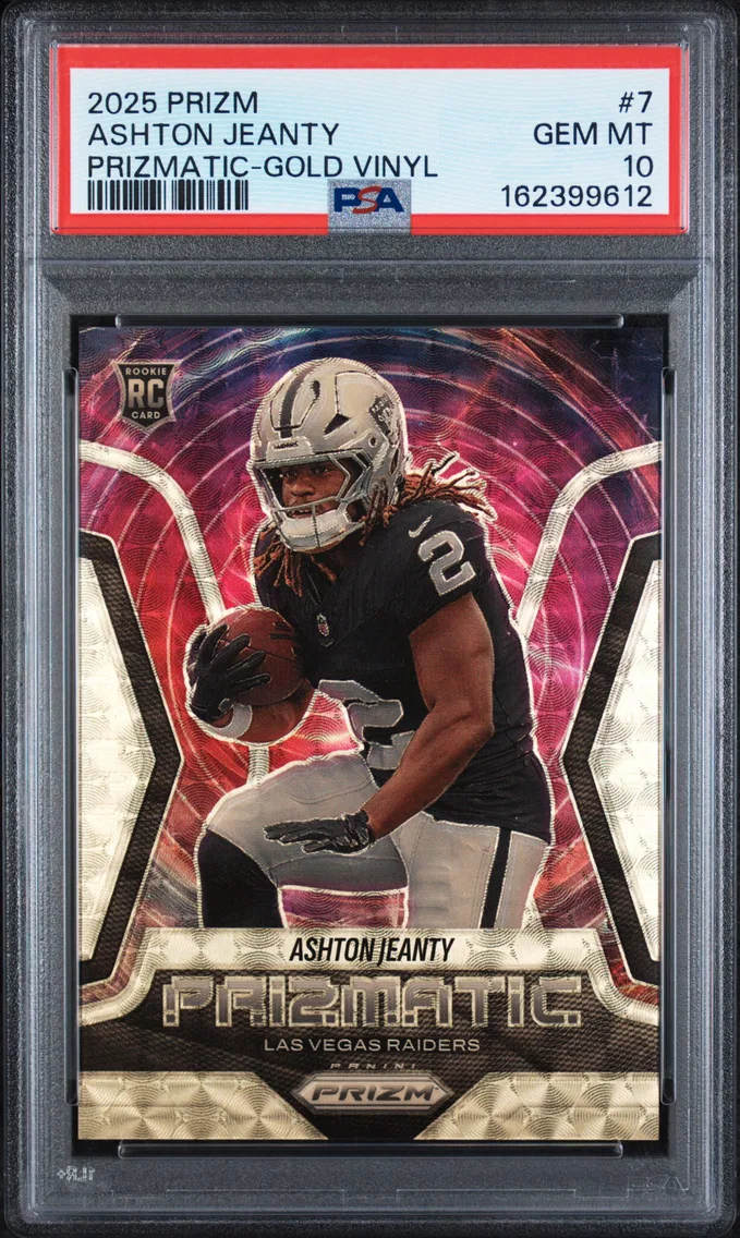 2025 #7 Ashton Jeanty PSA 10 Panini Prizm Prizmatic