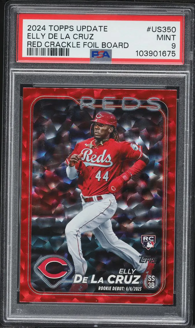 2024 #US350 Elly de La Cruz PSA 9 Topps Update Baseball