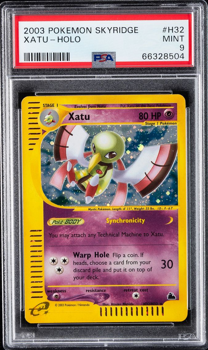 2003 #H32 Xatu-Holo PSA 9 Skyrid