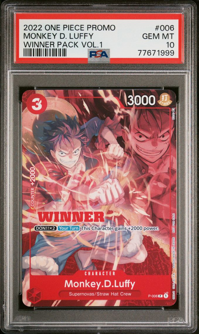 2022 #006 Monkey D. Luffy PSA 10