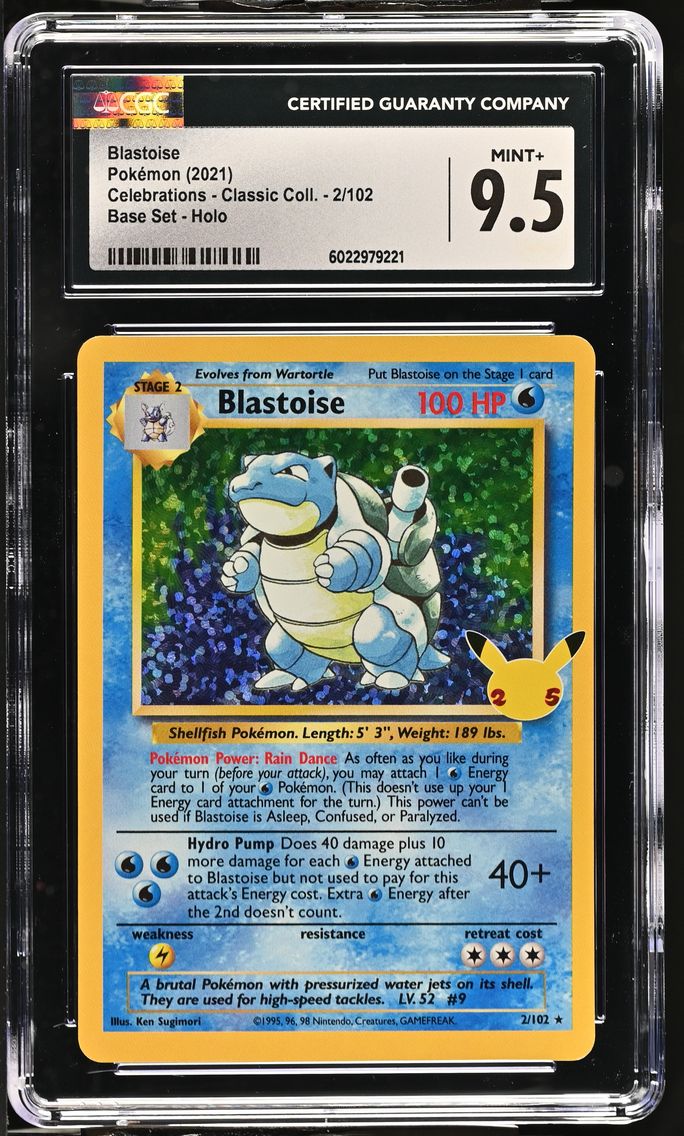 2021 #2 Blastoise CGC 9.5 Celebr
