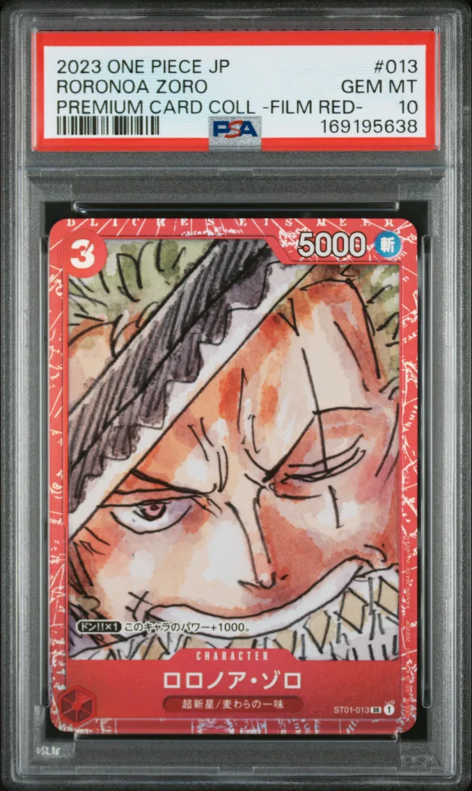 2023 #013 Roronoa Zoro PSA 10 One Piece Japanese Premium Card Collection -One Piece Film Red-