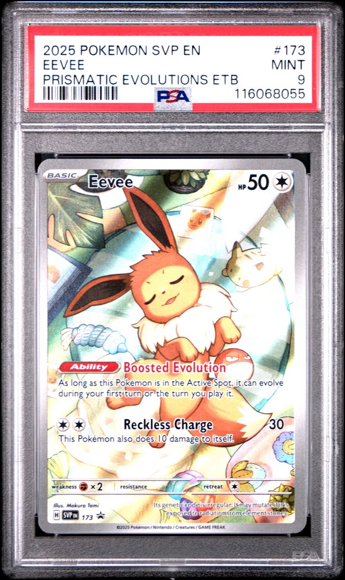 2025 #173 Eevee PSA 9 Svp EN-SV Black Star Promo Pokemon