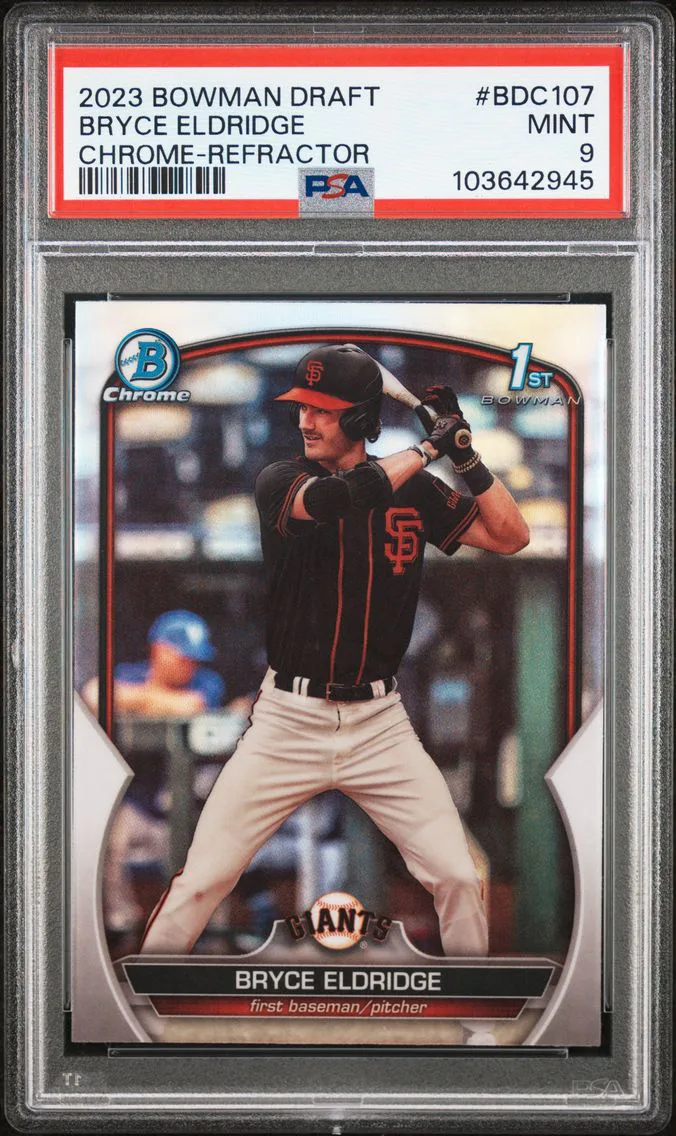 2023 #BDC107 Bryce Eldridge PSA 9 Bowman Draft