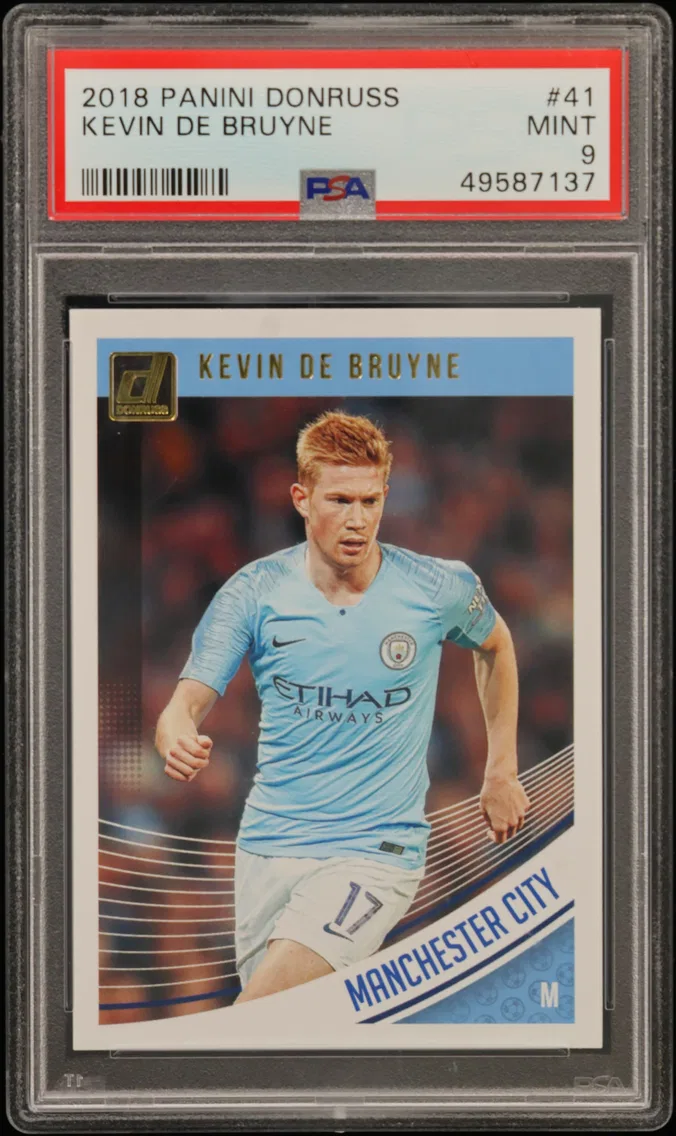 2018 #41 Kevin de Bruyne PSA 9 Panini Donruss