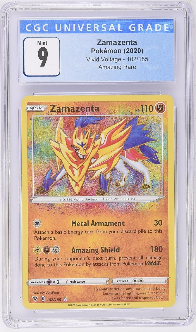 2020 #102 Zamazenta CGC 9 Vivid Voltage - English