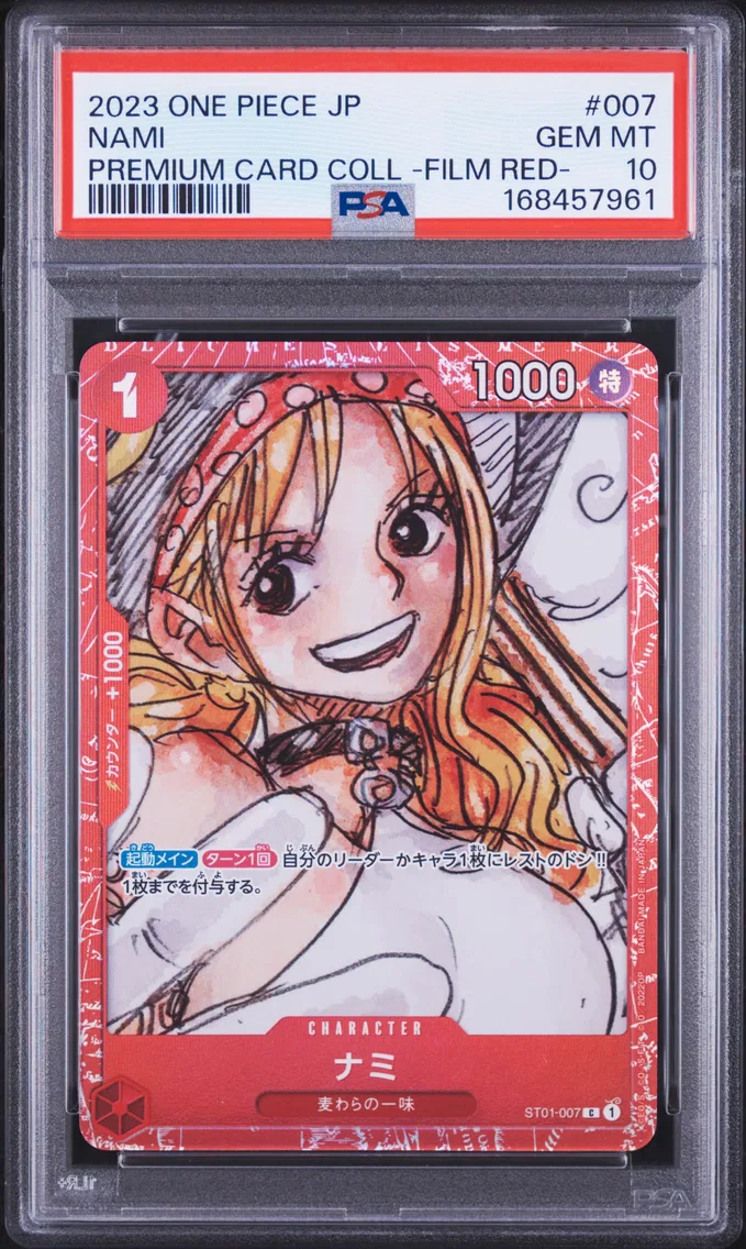 2023 #007 Nami PSA 10 One Piece Japanese Premium Card Collection -One Piece Film Red-
