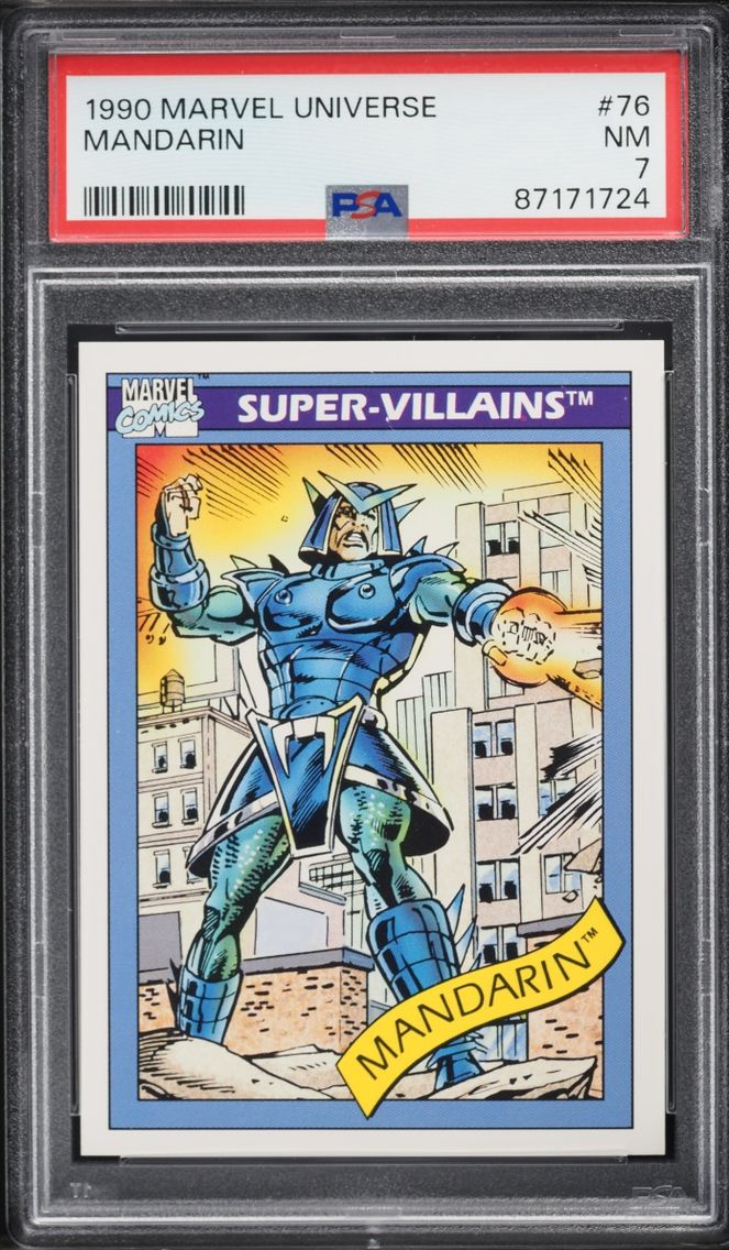 1990 #76 Impel Marvel Universe Mandarin NRMT PSA 7