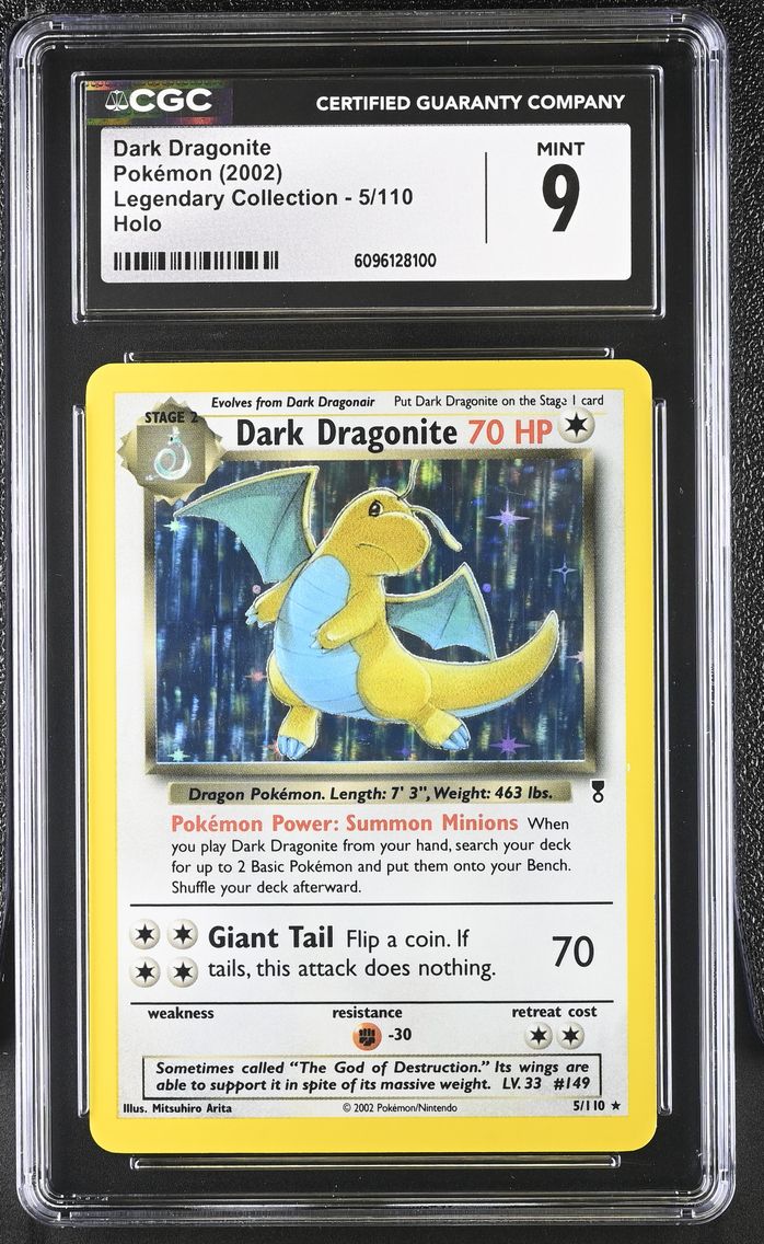2002 #5 Dark Dragonite CGC 9 Legendary Collection - English