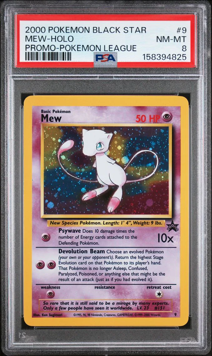 2000 #9 Mew-Holo PSA 8 Promo Black Star
