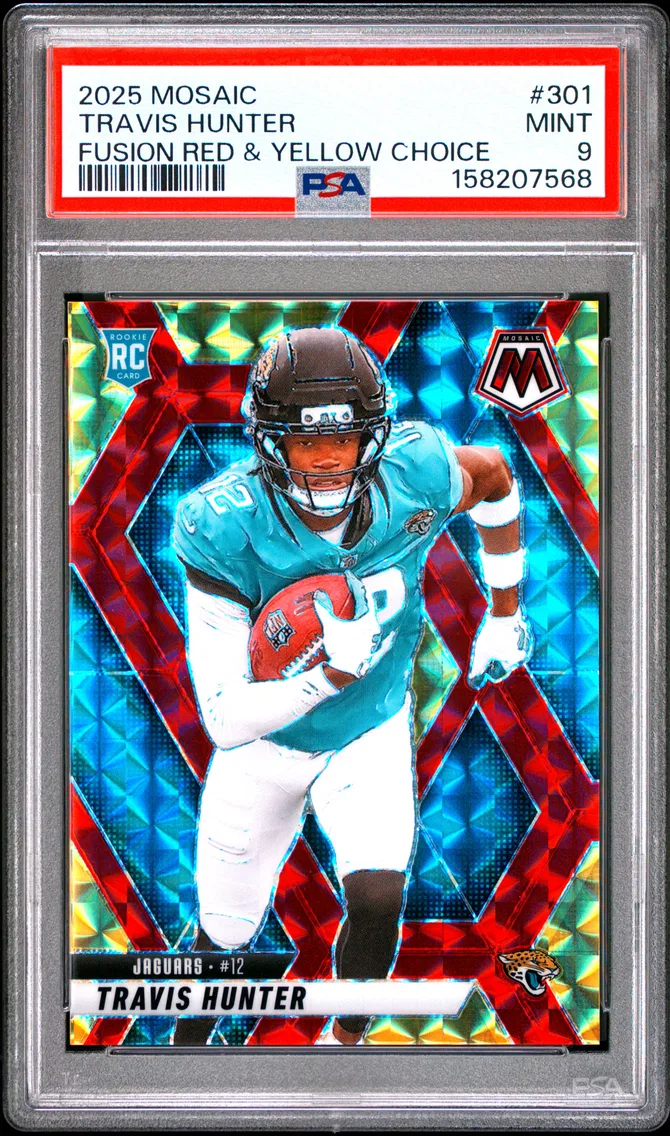 2025 #301 Travis Hunter PSA 9 Panini Mosaic
