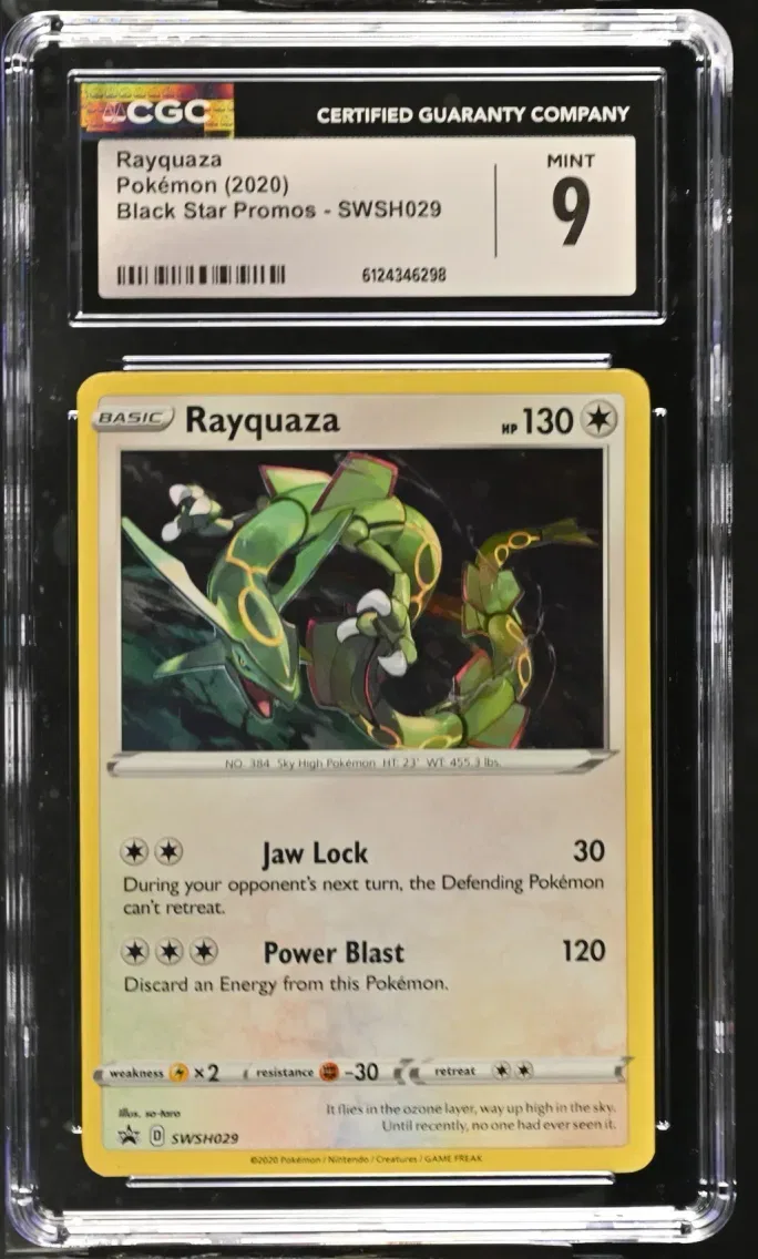 2020 #SWSH029 Rayquaza CGC 9 Black Star Promos - Sword & Shield - English