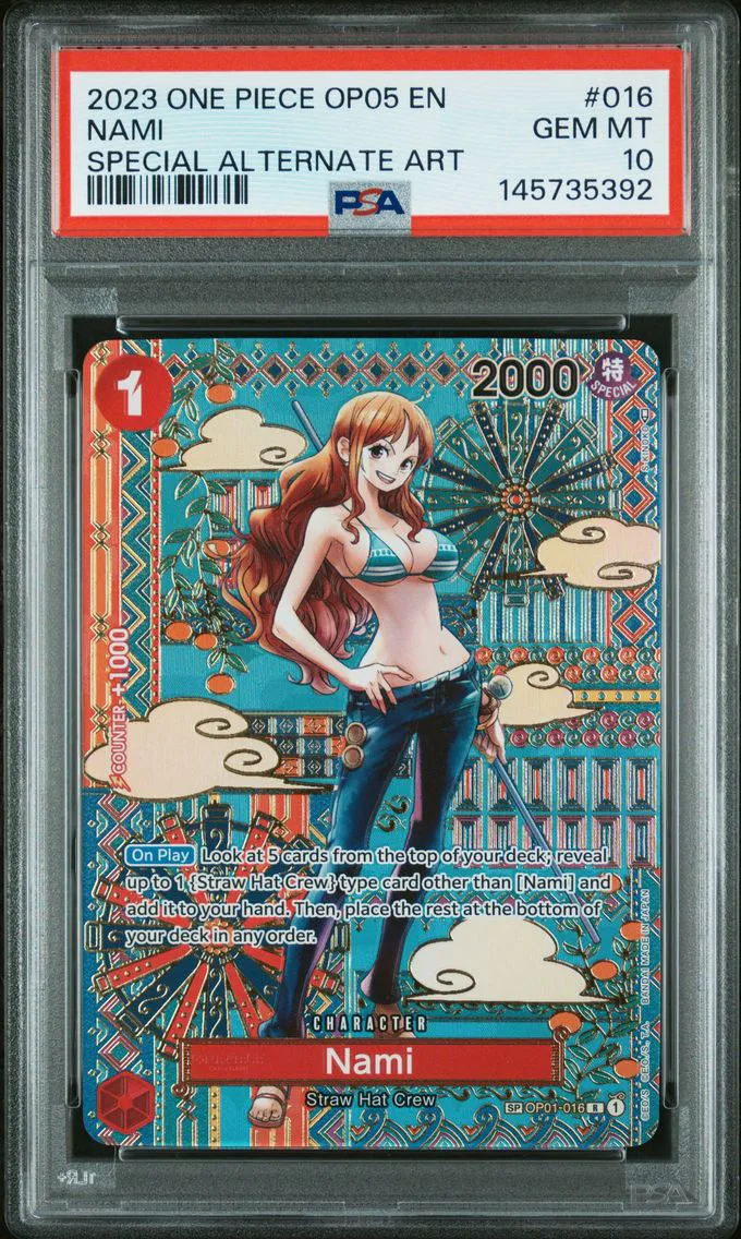 2023 #016 Nami PSA 10 OP05-Awakening of the New Era One Piece
