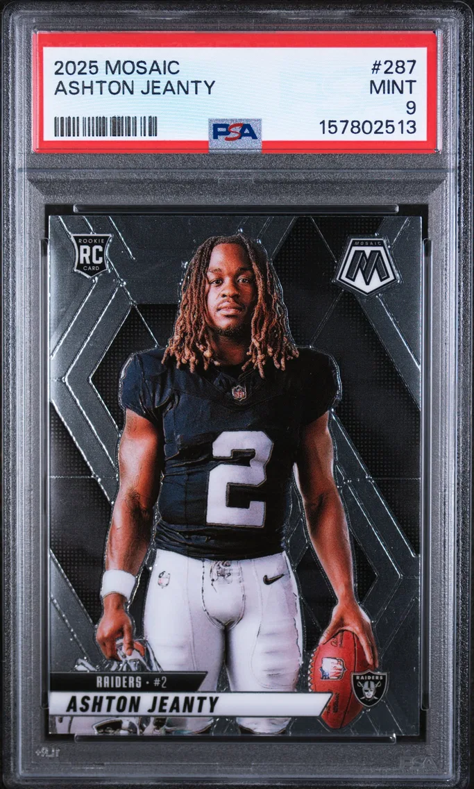 2025 #287 Ashton Jeanty PSA 9 Panini Mosaic