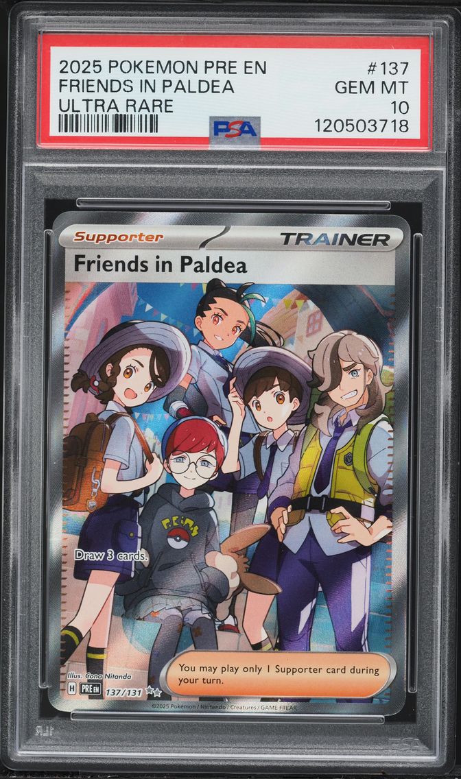 2025 #137 Friends in Paldea PSA 10 Pre EN-Prismatic Evolutions Pokemon
