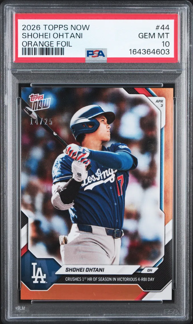 2026 #44 Shohei Ohtani PSA 10 Topps Now