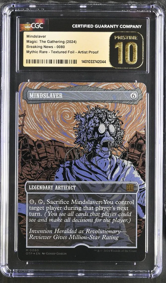 2024 #80 Textured Foil Artist Proof Mindslaver CGC 10 MTG Breaking News