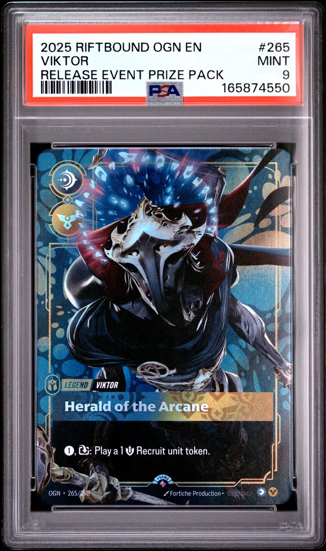 2025 #265 Viktor - Herald of the Arcane PSA 9 Riftbound: League of Legends Ogn-Origins