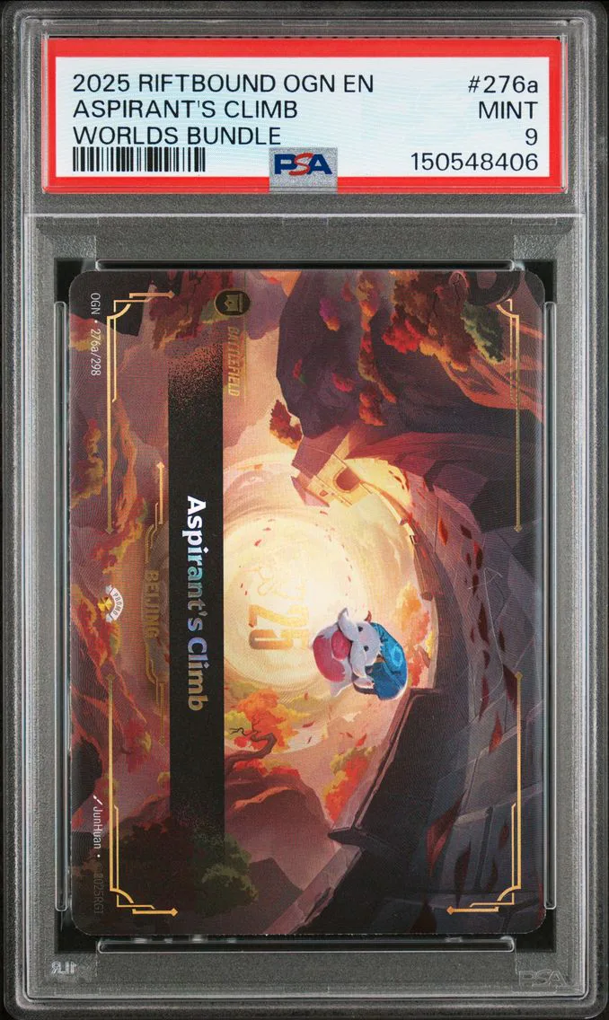 2025 #276a Aspirant's Climb PSA 9 Riftbound: League of Legends Ogn-Origins
