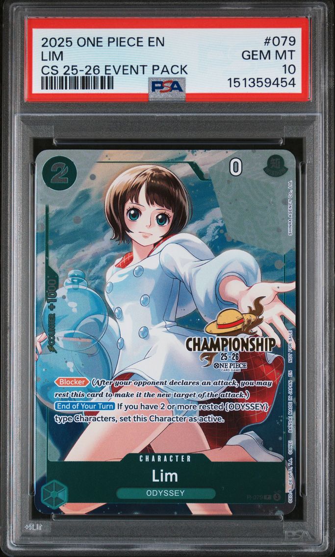 2025 #079 Lim PSA 10 One Piece Championship 2025-26 Event Pack