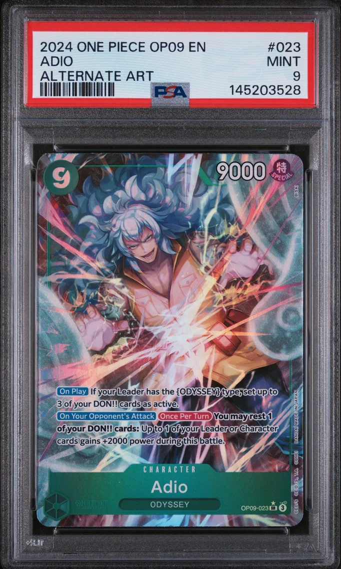 2024 #023 Adio PSA 9 One Piece OP09-Emperors in the New World