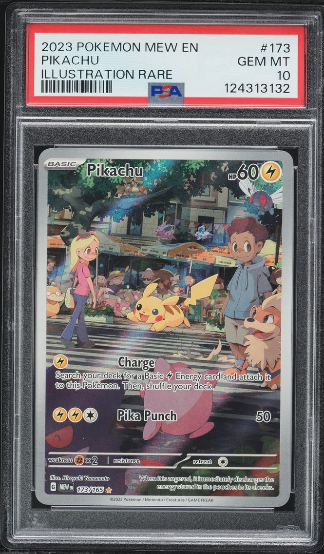 2023 #173 Pikachu PSA 10 Mew EN-151 Pokemon