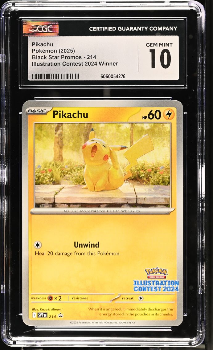 2025 #214 Pikachu CGC 10 Black Star Promos - Scarlet & Violet SVP EN - English
