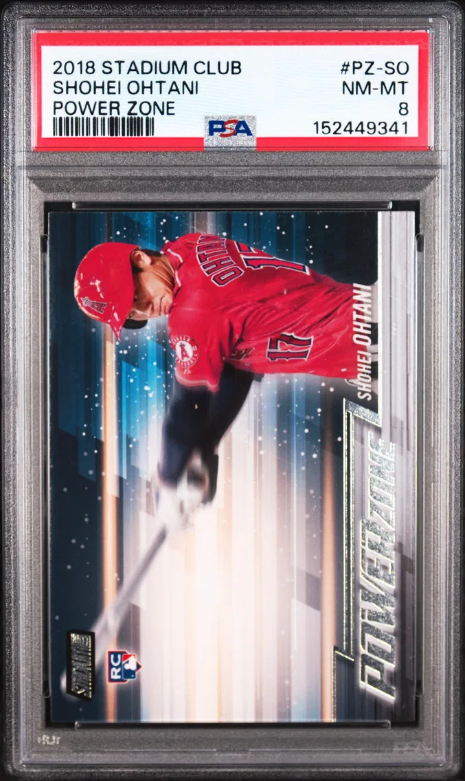 2018 #PZ-SO Shohei Ohtani PSA 8 Stadium Club Power Zone