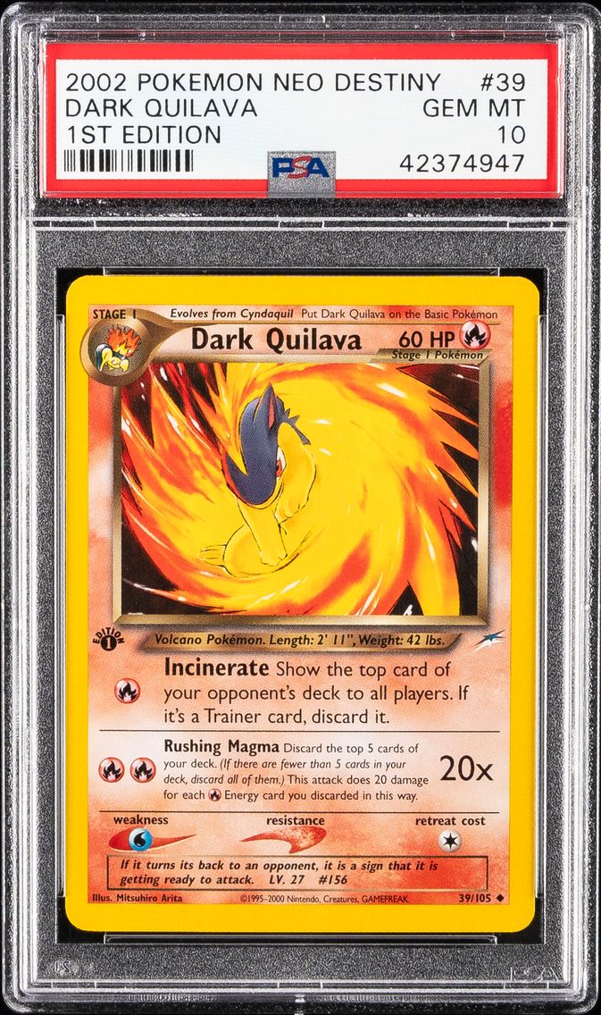 2002 #39 Dark Quilava 1st Editio