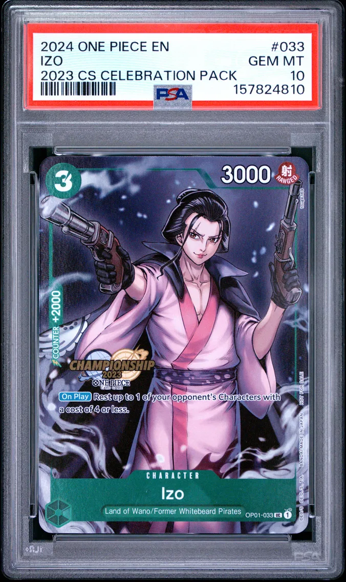 2024 #033 Izo PSA 10 One Piece Championship 2023 Celebration Pack