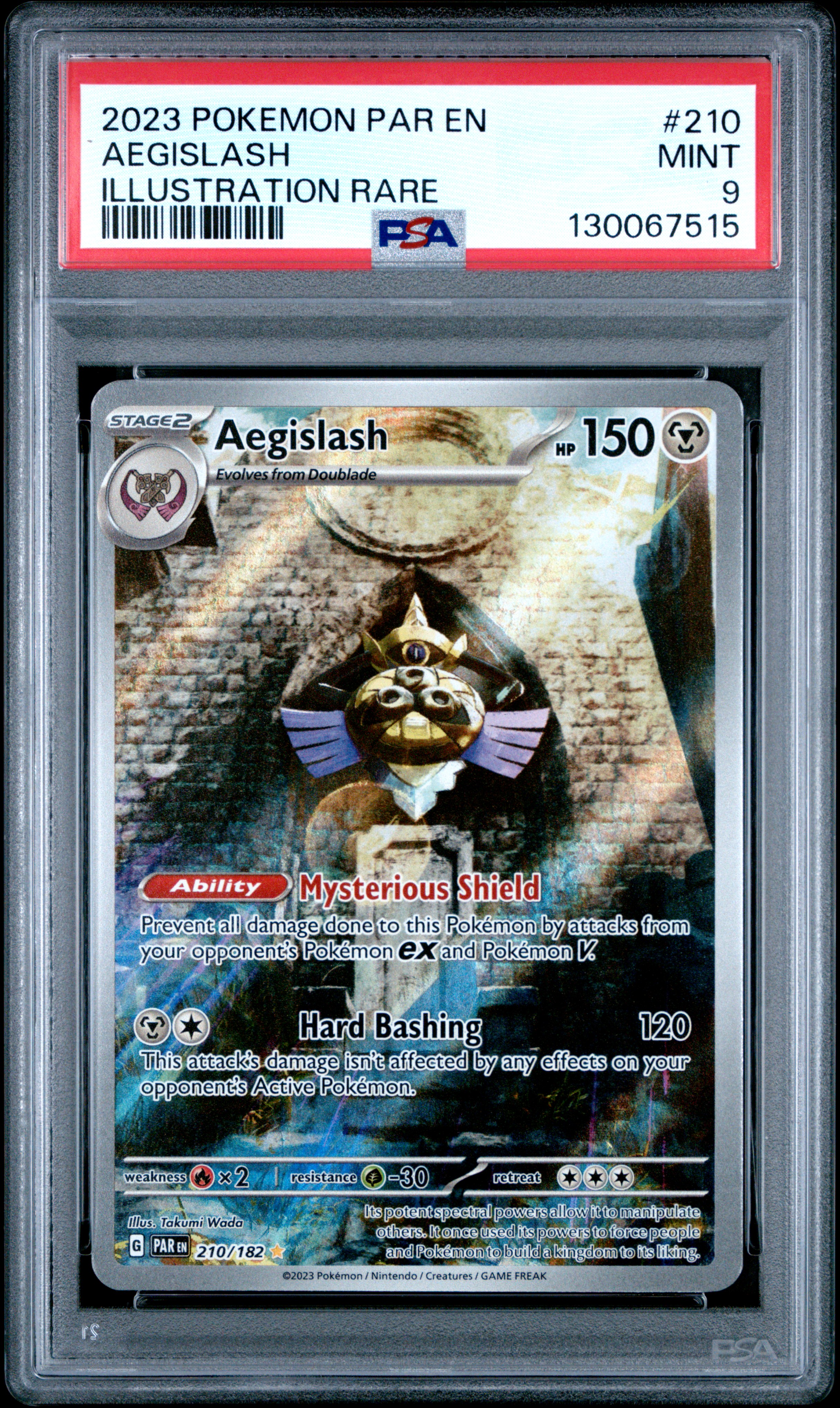 2023 #210 Aegislash PSA 9 Par En-Paradox Rift