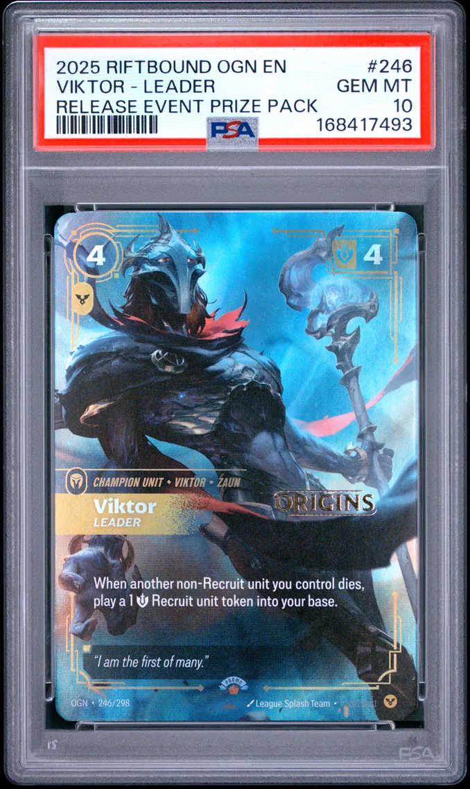 2025 #246 Viktor - Leader PSA 10 Riftbound: League of Legends Ogn-Origins